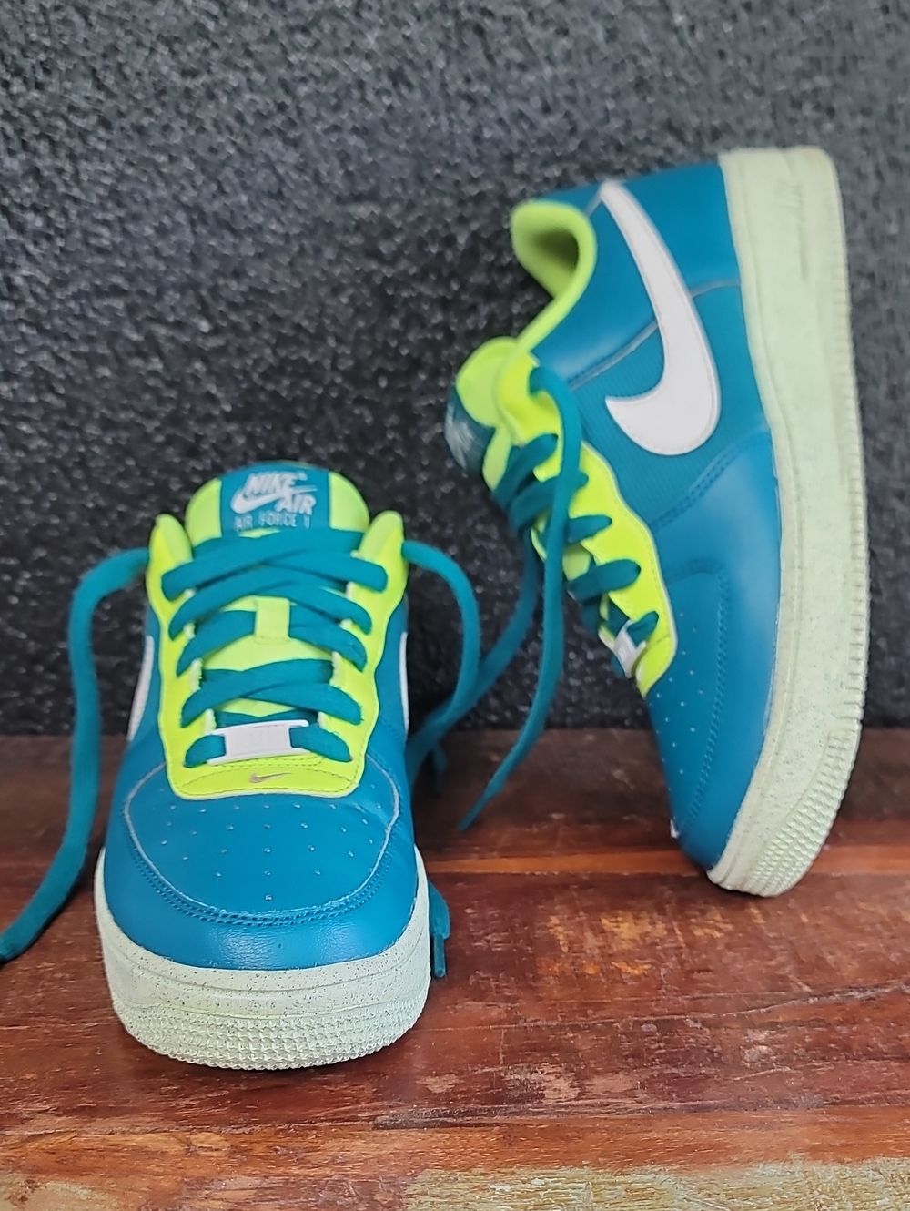 Nike Air Force 1 Crater 'Bright Spruce/Volt/Phantom' Wmns 8, Great Condition
